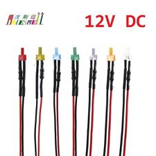 2mm 12v Flat Top Pre-wired Red Yellow Blue Green White Orange Warm White Leds