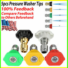 5pcs Pressure Washer Spray Tips Nozzles High Power Kit Quick Connect 14 Set