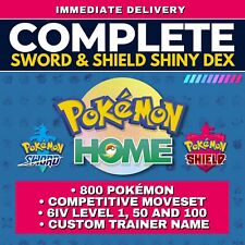 Pokmon Home Shiny Living Dex Complete Sword Shield Dlc Pokedex Galar All 6 Iv