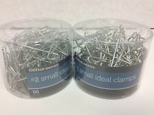 Officemax Ideal Butterfly Clamps Small 50 Ct. 2-pack100 Clamps Free Shipping
