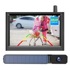Auto-vox Solar Wireless Backup Camera 5 Monitor Hd Rear View Parking System