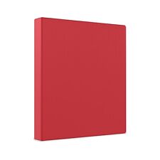 Staples Simply 1.5-inch Round 3-ring Non-view Binder Red 26583 26583-cc