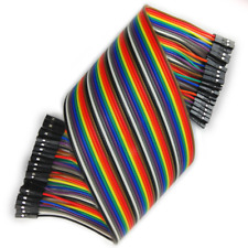 Extra Long 30cm Jumper Wires Dupont Female - Female 40 Pcs Ribbon Arduino