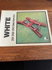 White Tractor 251 252 253 Disk Harrows Brochure Fcca