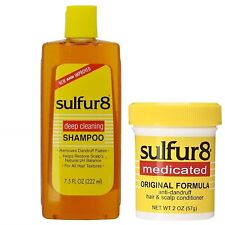 Sulfur8 Anti-dandruff Hair Scalp Care Shampoo 7.5oz Conditioner 2oz Duo