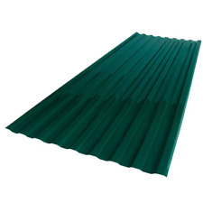 Corrugated Roof Panel Polycarbonate Green Moisture Resistant 26 In. X 6 Ft.