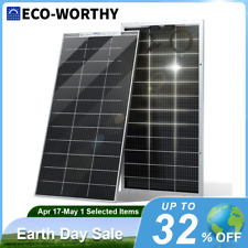 Eco-worthy Bifacial 200w Watt 12v Solar Panel Mono Highefficiency Pv For Sunshed