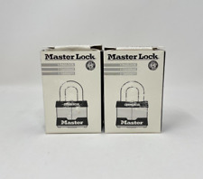Lot Of 2 Master Lock Commercial Grade Hardened Steel Padlock Pad Lock Same Keys