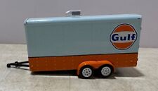 Gulf Oil Enclosed Car Toy Hauler Trailer Opening Door 2014 Greenlight