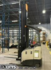 Crown Rm6000-45 Standup Electric Reach Truck Forklifts 366 Mast Low Hours