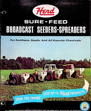 Vtg Original Herd Sure Feed Broadcast Seeders-spreaders Farm Equipment Brochure
