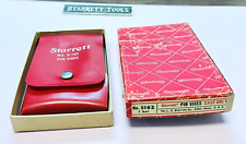 Starrett No. S162 Pin Vise Set With Knurled Handles. Made In The Usa