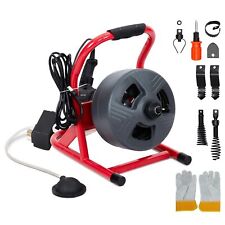50 X 516 Drain Cleaner Electric Sewer Snake Cleaning Machine W 6 Cutters