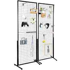 2 X 5.6 Grid Wall Panels Tower 2 Packs Wire Gridwall Display Racks With T-base