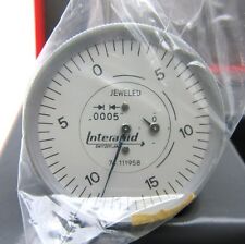 New Interapid 312b-15v Vertical Test Indicator Only .0005 .060 0-15-0