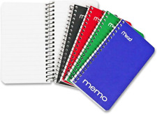 Mead Memo Pads 8 Pack Lined College Ruled Paper Pocket Notebook Small Spiral