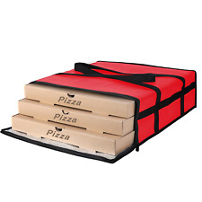 Pizza Carrier Insulated Bag Large For Deliveries 20x20x6 Food Delivery Bag Red
