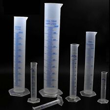 Plastic Measuring Cylinder Laboratory Test Graduated Trial Liquid Tu Zs