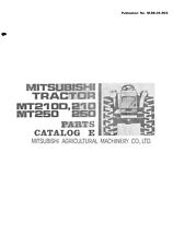 Mt2100 Mt250 Mt250 Diesel Tractor Service Parts Manual Mitsubishi Mt210 Mt250