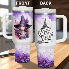 Personalized Witches Brew Tumbler Custom Halloween 40oz Tumbler 5d Printed Wit