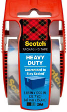 Scotch Heavy Duty Shipping Packaging Tape 1.88 X 27.7 Ydsclear Tapepack Of 3