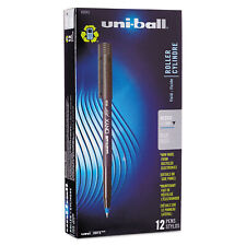 Uni-ball Onyx Roller Ball Stick Dye-based Pen Blue Ink Micro Dozen 60041