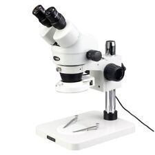Amscope 7x-45x Inspection Dissecting Zoom Power Stereo Microscope With 64-led Li