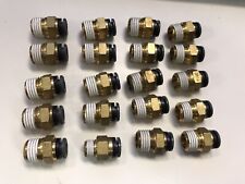 20 Pc 14 Male Npt To 14 Push To Connect Brass Fitting Accepts 14 Air Line