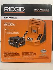 Ridgid 18v 4.0 Ah Max Output Starter Kit With Rapid Charger