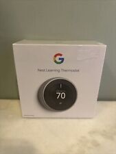 Sealed Google Nest 3rd Gen Learning Thermostat T3007es Stainless Steel - Sealed