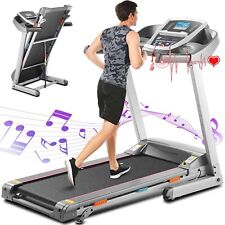 3.0hp Treadmills For Home With Auto Incline App Bluetooth Audio Speakers 300lb