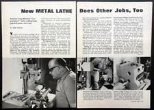 Edelstaal Maximat 7 1968 Test Report Mini Metal Lathe Milling Machine