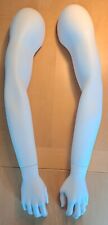 Pair Left Right White Unbranded Mannequin Arms Hands