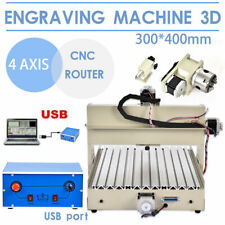 34axis Cnc 304060406090 Cutter Router Engraver Milling Machine 2200w Vfd New