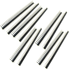 40 Pin Headers Right Angle Single Row 2.54mm Pitch Male Header For Breadboard 10
