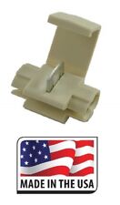 100 Quick Splice Scotch Lock Connector 18-14 Tan Electrical Made In Usa