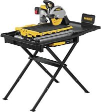 Dewalt Wet Tile Saw With Stand 10 Inch 15-amp 1220 Mwo Corded 10 Inch