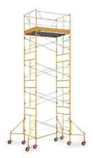 New Bil-jax Scaffold Tower-steelaluminumwood-2000lb Load Cap-2 To 21 Hgt