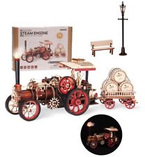 Rokr 3d Puzzle For Adults Steam Engine Tractor Locomotive Model Kit Nib