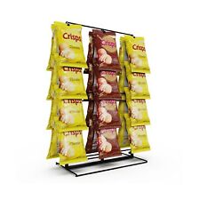 Ds The Display Store Candy Display Rack Black 3-row Countertop Snack Cart P...