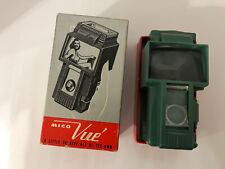 Vtg 1950s Micro Vue Turquoise Slide Film Viewer Woriginal Box Chicago Rare