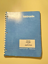 Tektronix P6046 Probe And Amplifier Manual 070-0756-00