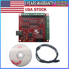 Cnc Usb Mach3 100khz Breakout Board 4axis Interface Driver Motion Controller Us