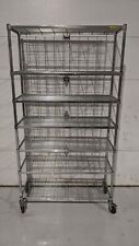 Amco 18x48x84 Industrial Wire Shelving Rack On 5 Casters W 7 Shelves