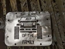 50k Jk Spare Delete Plate Fits 07-18 Fits Jeep Wra Jk Black Eep Of Family Bare