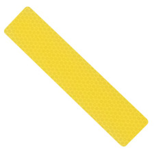 Hillman Silver 1-in Yellow Reflective Vinyl Safety Tape 0.5-ft Model 847337 4ct.