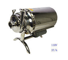 304 Food Grade Stainless Steel Centrifugal Pump Sanitary Beverage 110v 3th