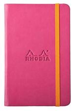 Rhodiarama Webnotebook - Lined 96 Sheets - 3 12 X 5 12 - Raspberry Cover