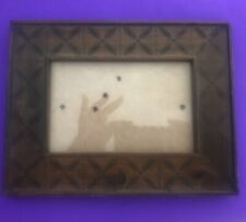 Boho Carved Wood Picture Frame 6.5 X 8.5 For 3.5 X 5.5 Photo Sale