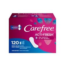 Carefree Acti-fresh Panty Liners Soft Flexible Feminine Care Protection 120 Ct